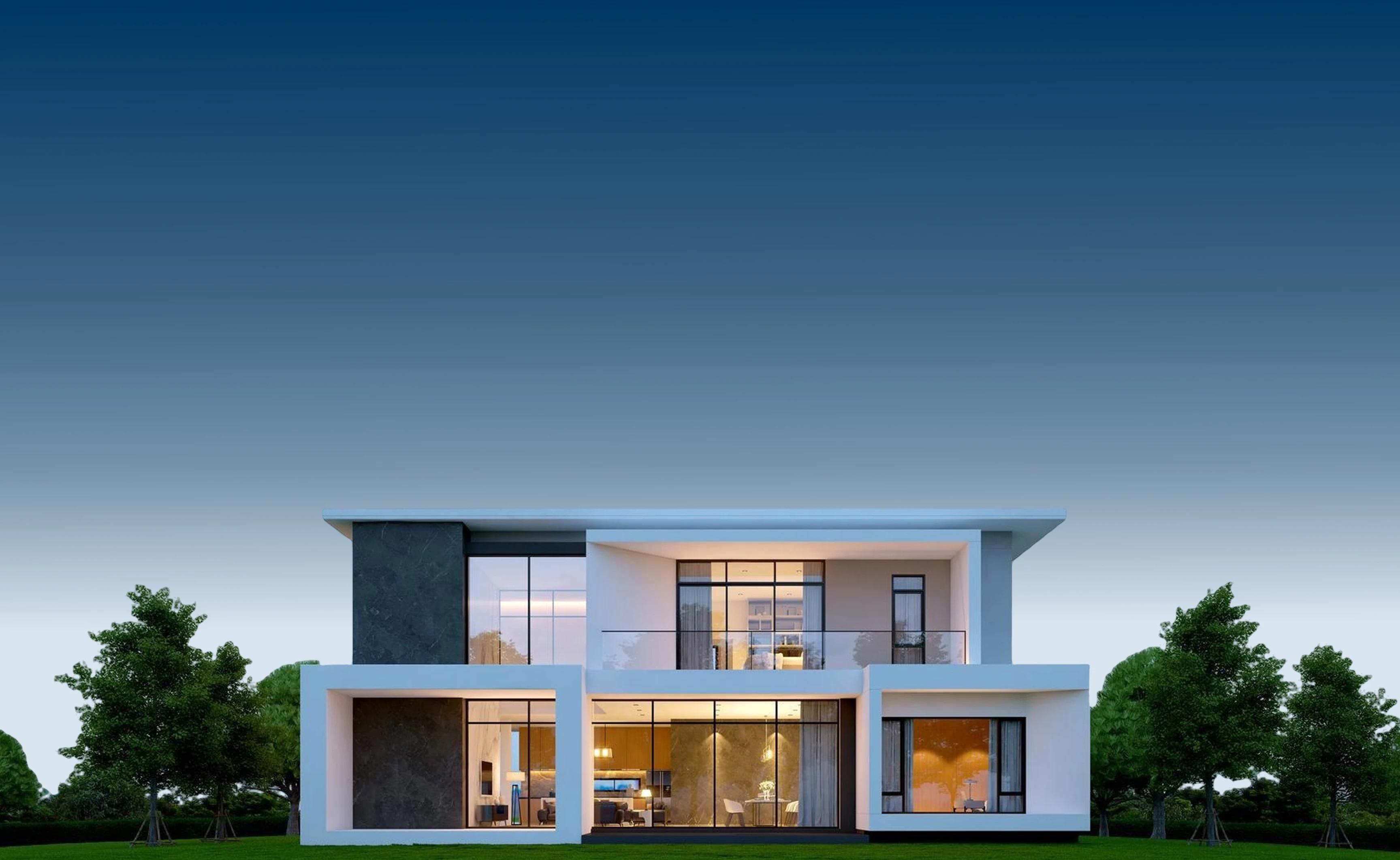 Modern luxury home exterior